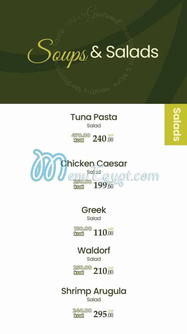 Green Gourmet menu Egypt 6
