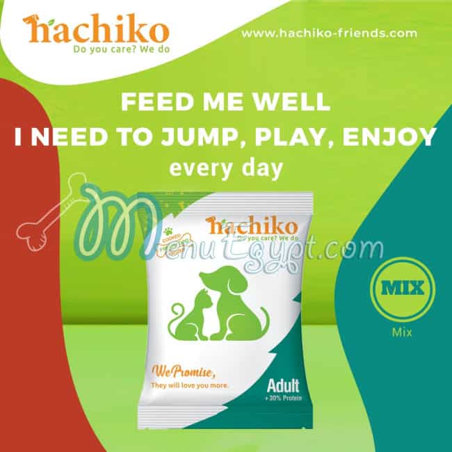 Hachiko Friends menu