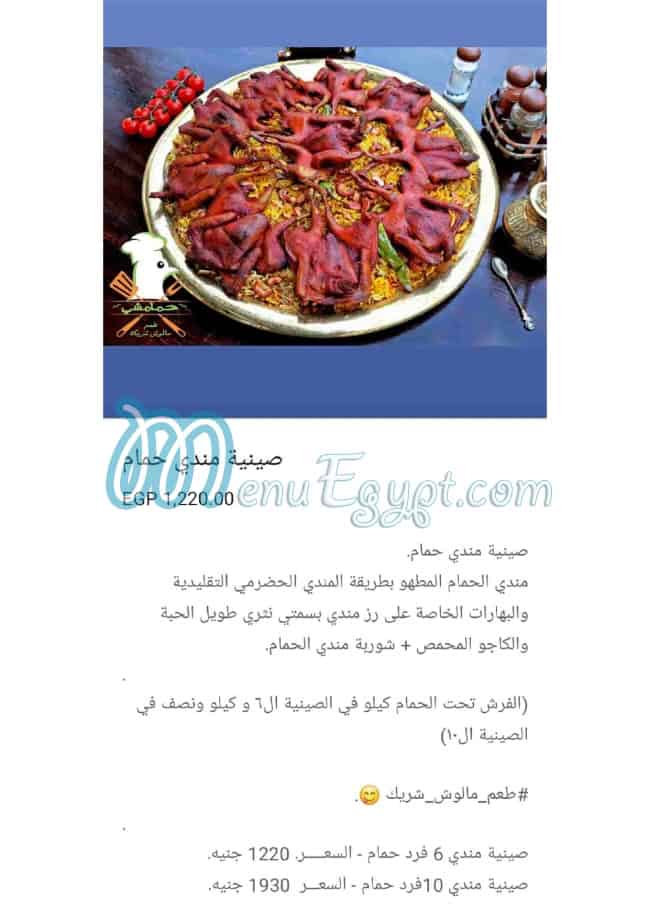 Hamamshi menu Egypt 7