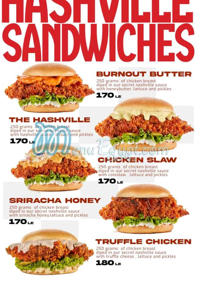 Hashville menu