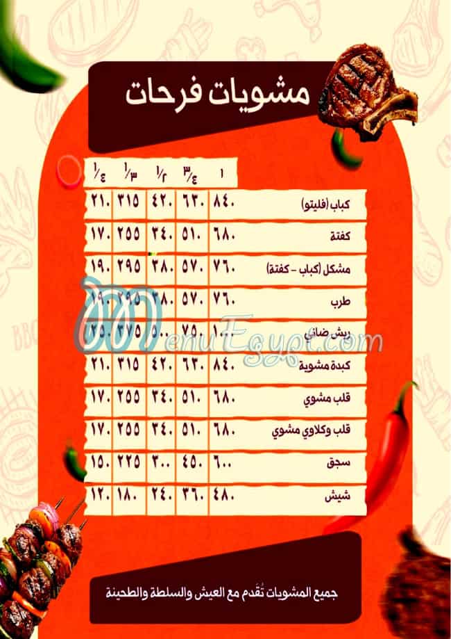 Haty  Farahat menu