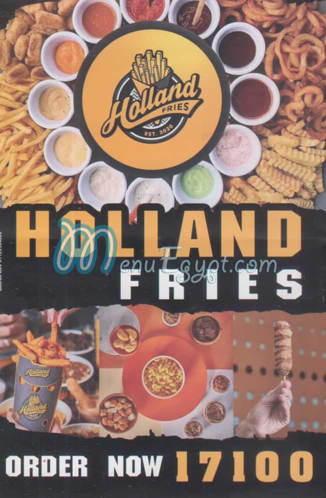 Holland  Fries menu