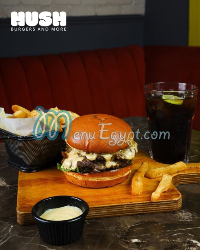 Hush Burgers menu Egypt