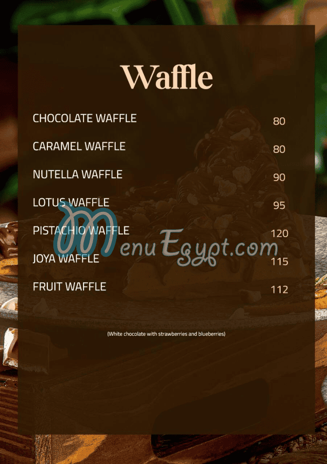 Joya Cafe menu prices