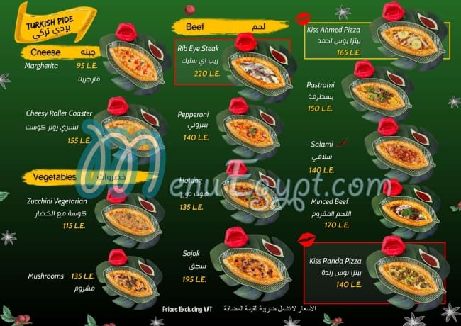 Kiss Pizza menu Egypt 6