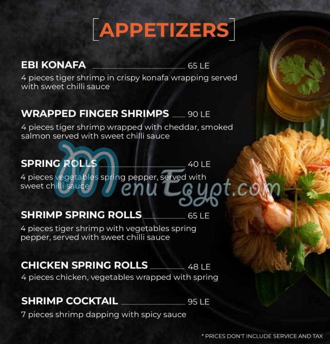 Koi sushi bar&grill menu Egypt