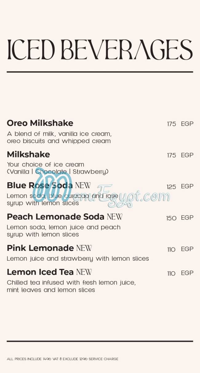 La Poire Cafe menu Egypt 7