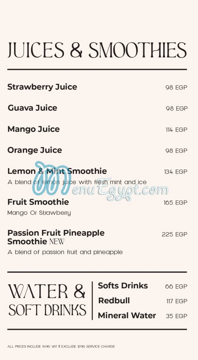 La Poire Cafe menu Egypt 8