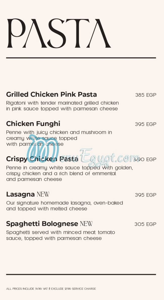 La Poire Cafe online menu