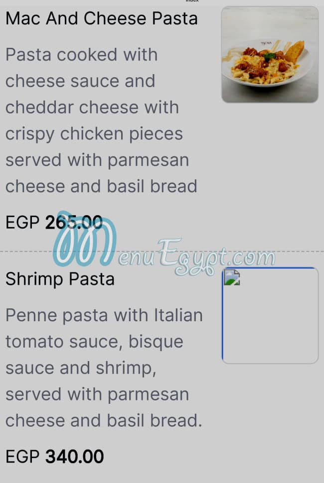 La Scala menu Egypt 5