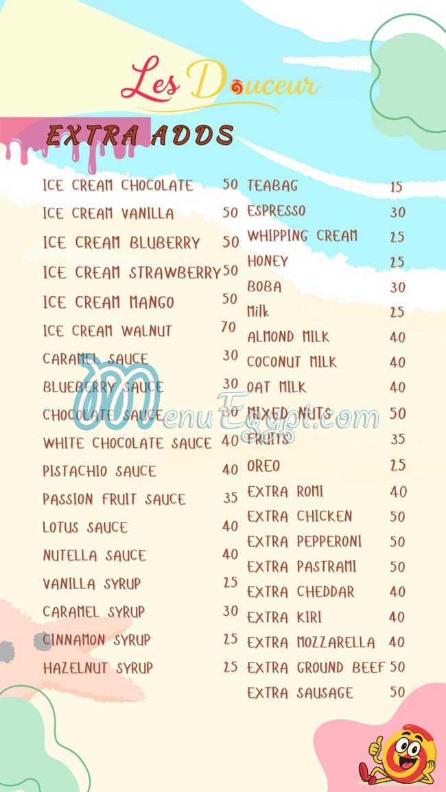 منيو لي دوسور مصر 2