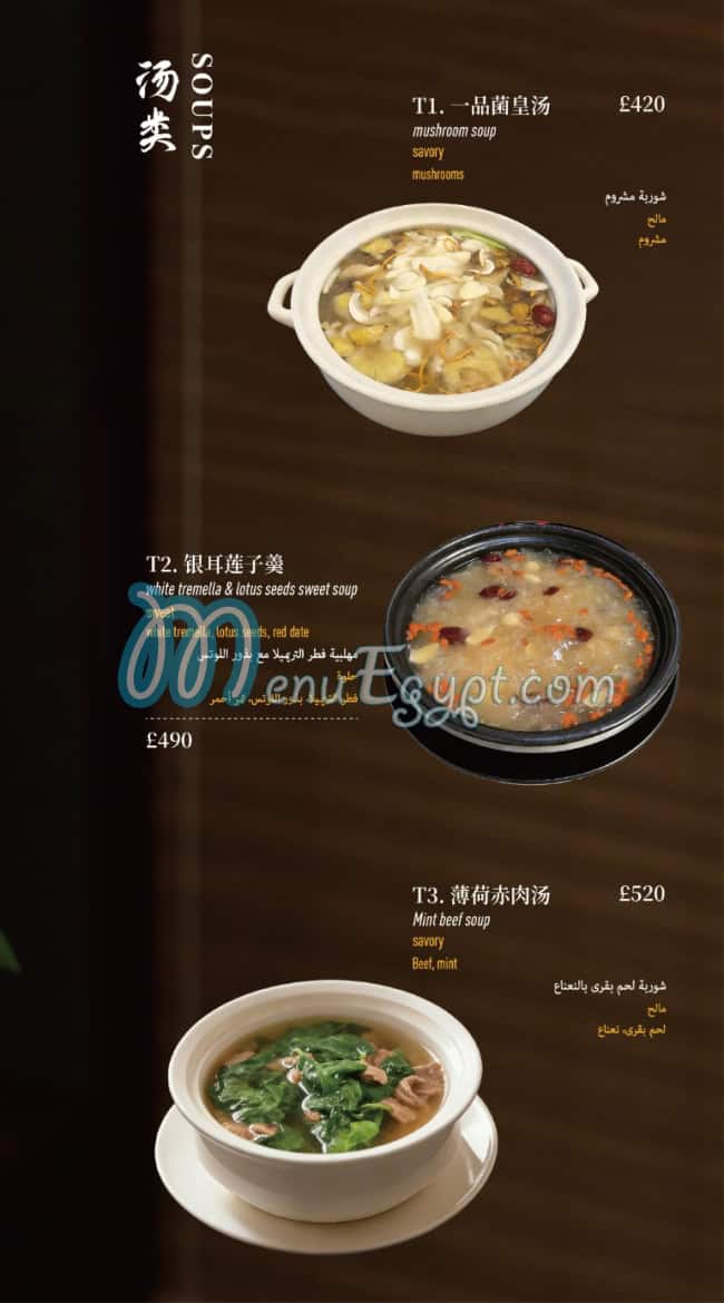 Loong Ding Xuan menu Egypt 9