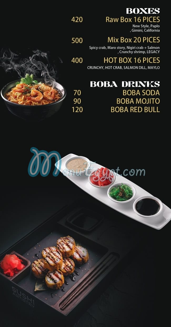Maro Sushi delivery menu