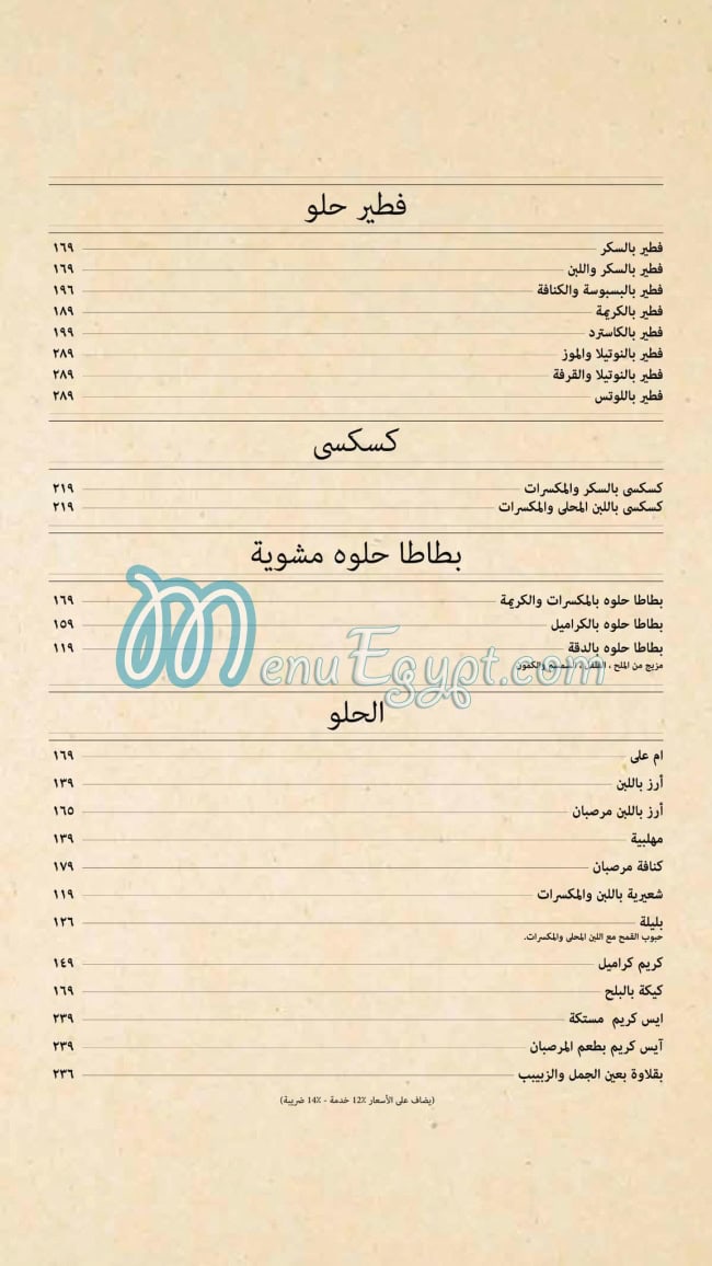 Marzipan menu Egypt 4