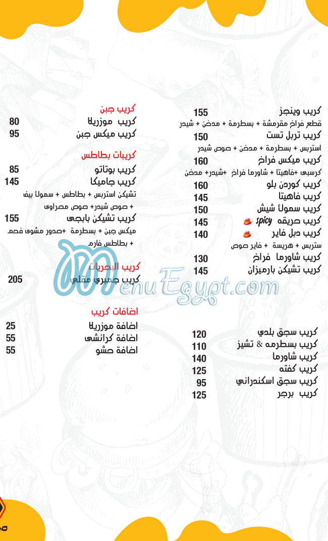 Masrawy El Suez online menu