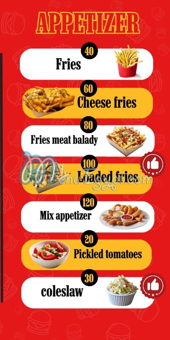 Meat Baldy delivery menu