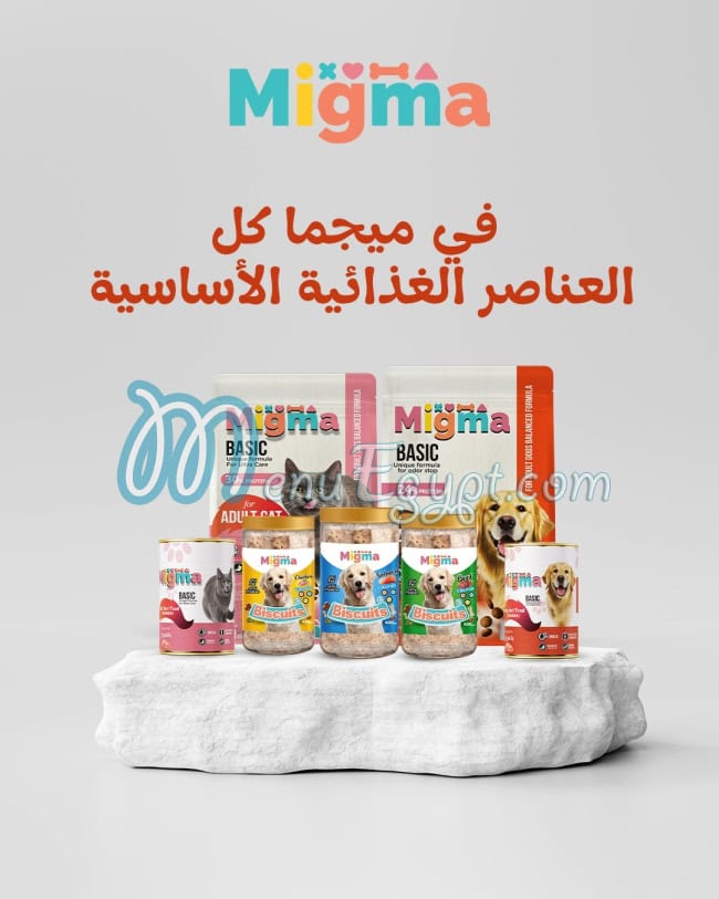 MIGMA delivery menu