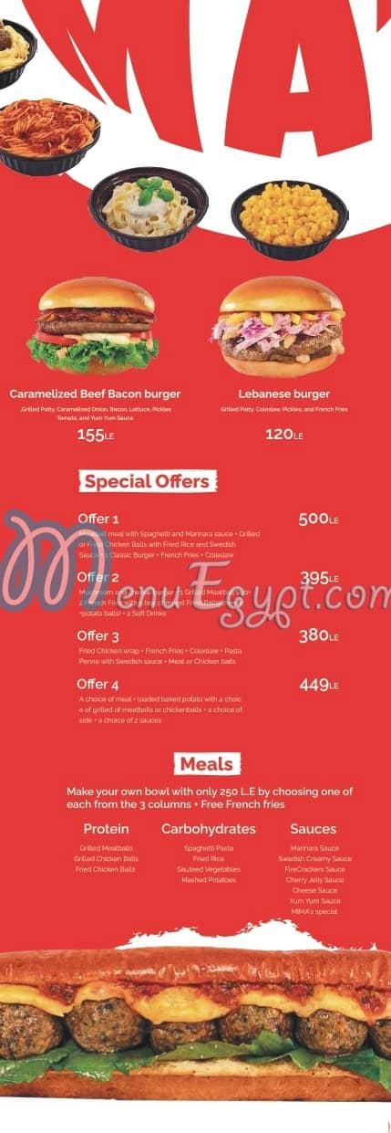 Mimas menu Egypt