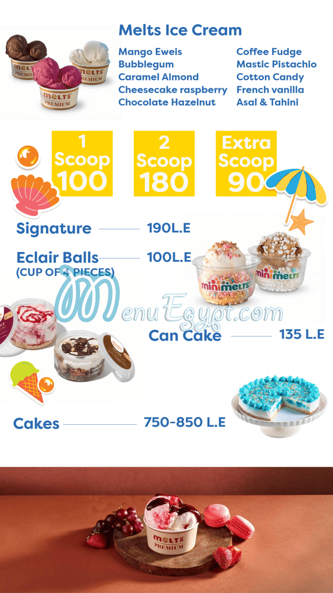MiniMelts Egypt menu Egypt