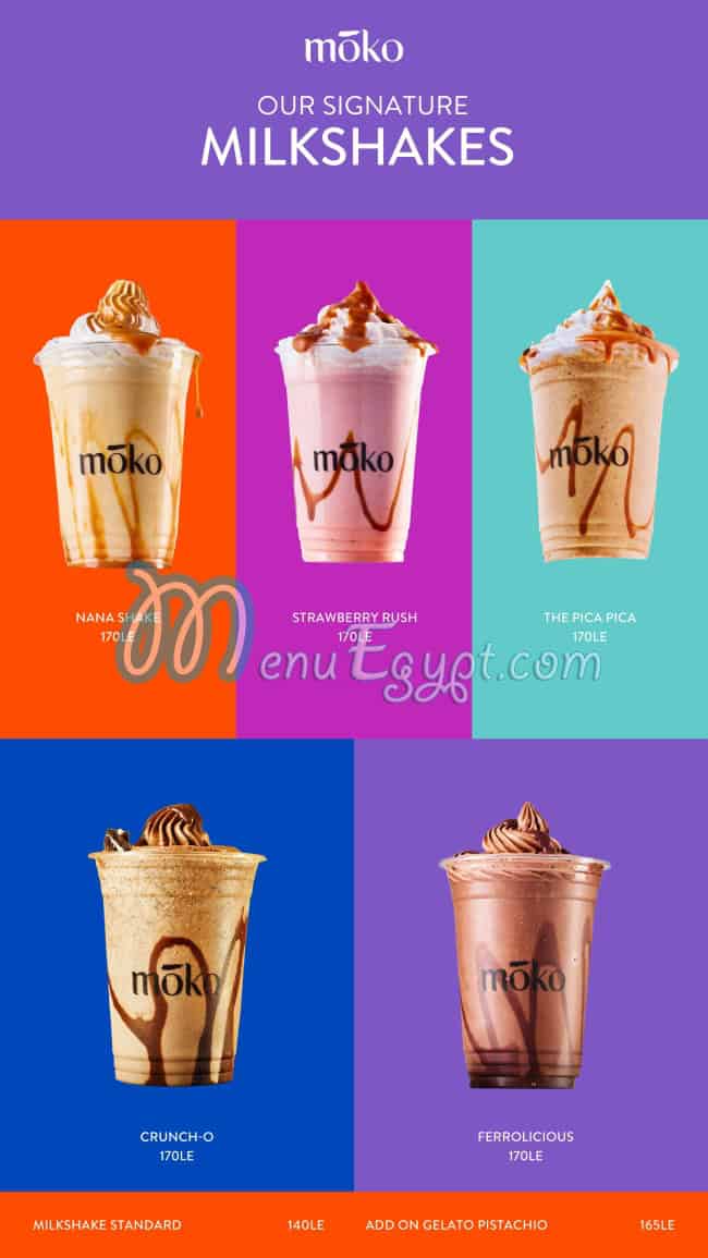 Moko menu Egypt
