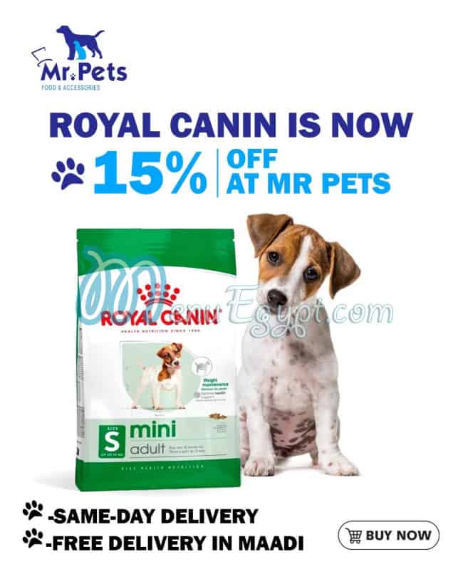 Mr Pets EGY online menu