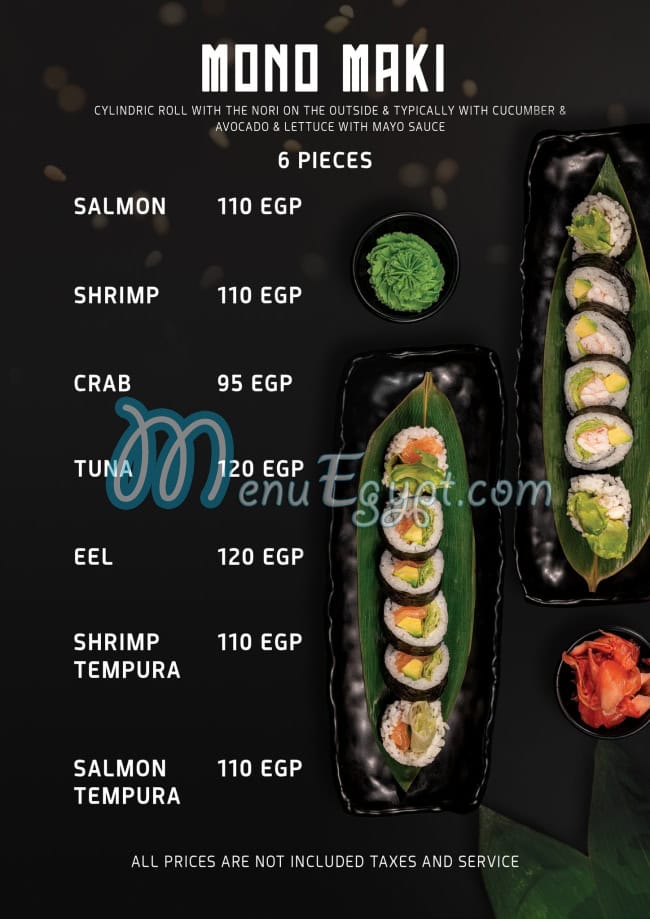 Nagoya Sushi menu Egypt 4