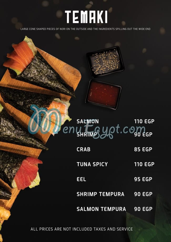 Nagoya Sushi menu Egypt 7