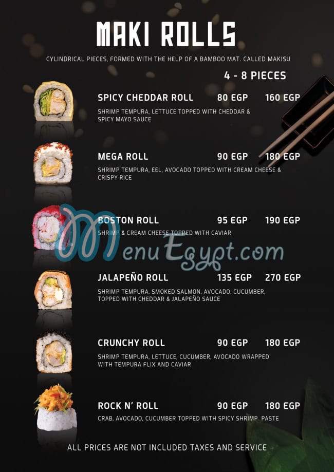 Nagoya Sushi menu Egypt 12