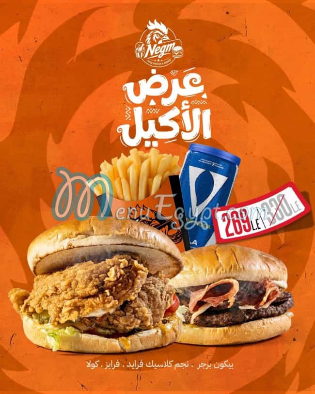 Negm Fried chicken and Burger online menu