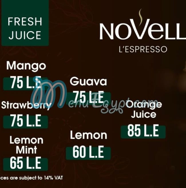 Novell menu Egypt 8