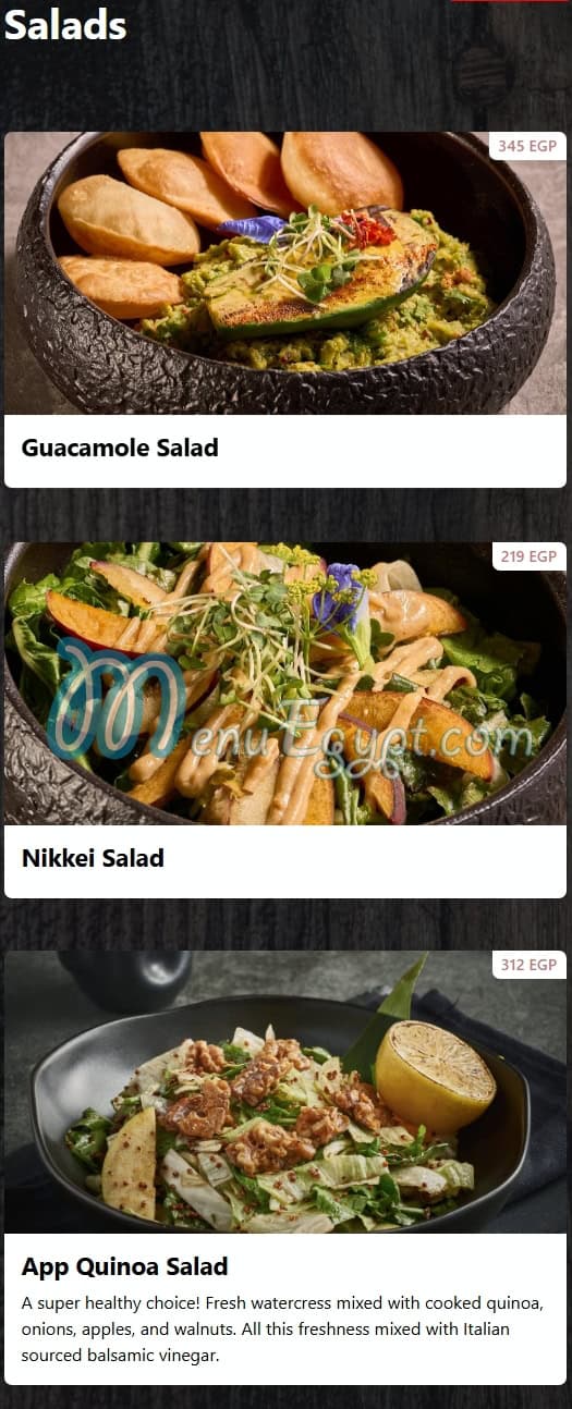 Oak Bay menu Egypt 6