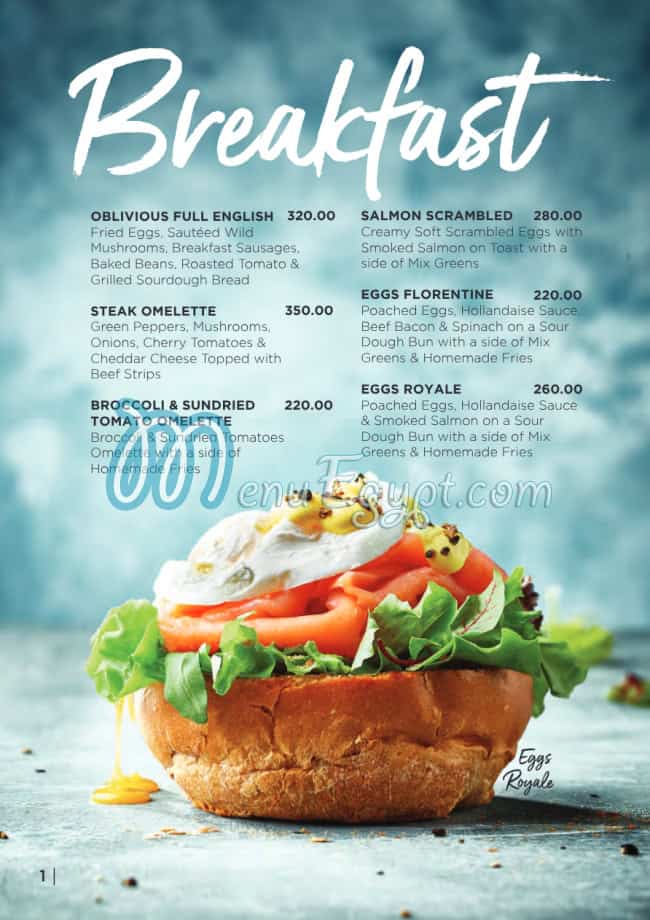Oblivious menu Egypt