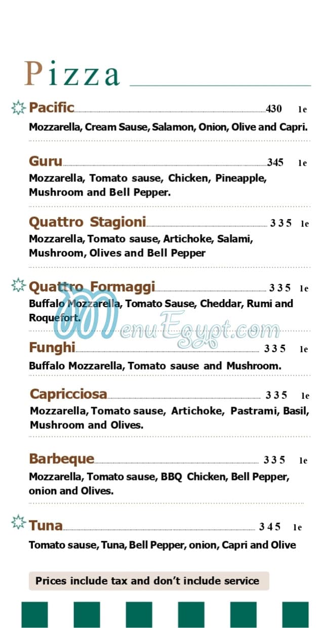 Octa Cafe menu Egypt 12