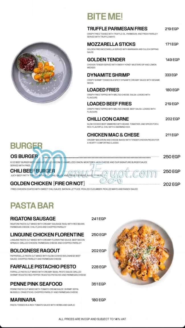 OS Cafe menu Egypt 1