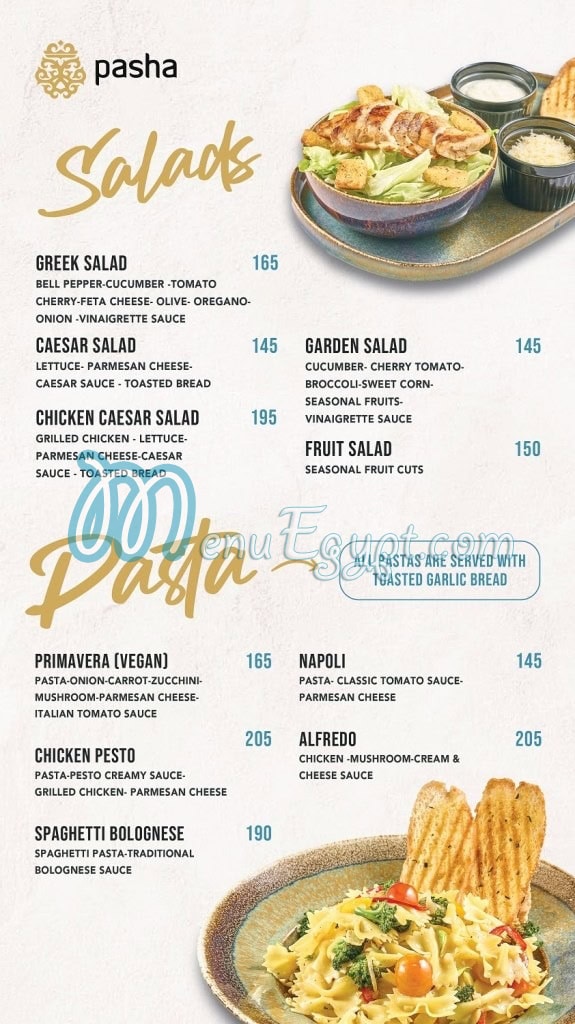 Pasha Resto Lounge menu Egypt