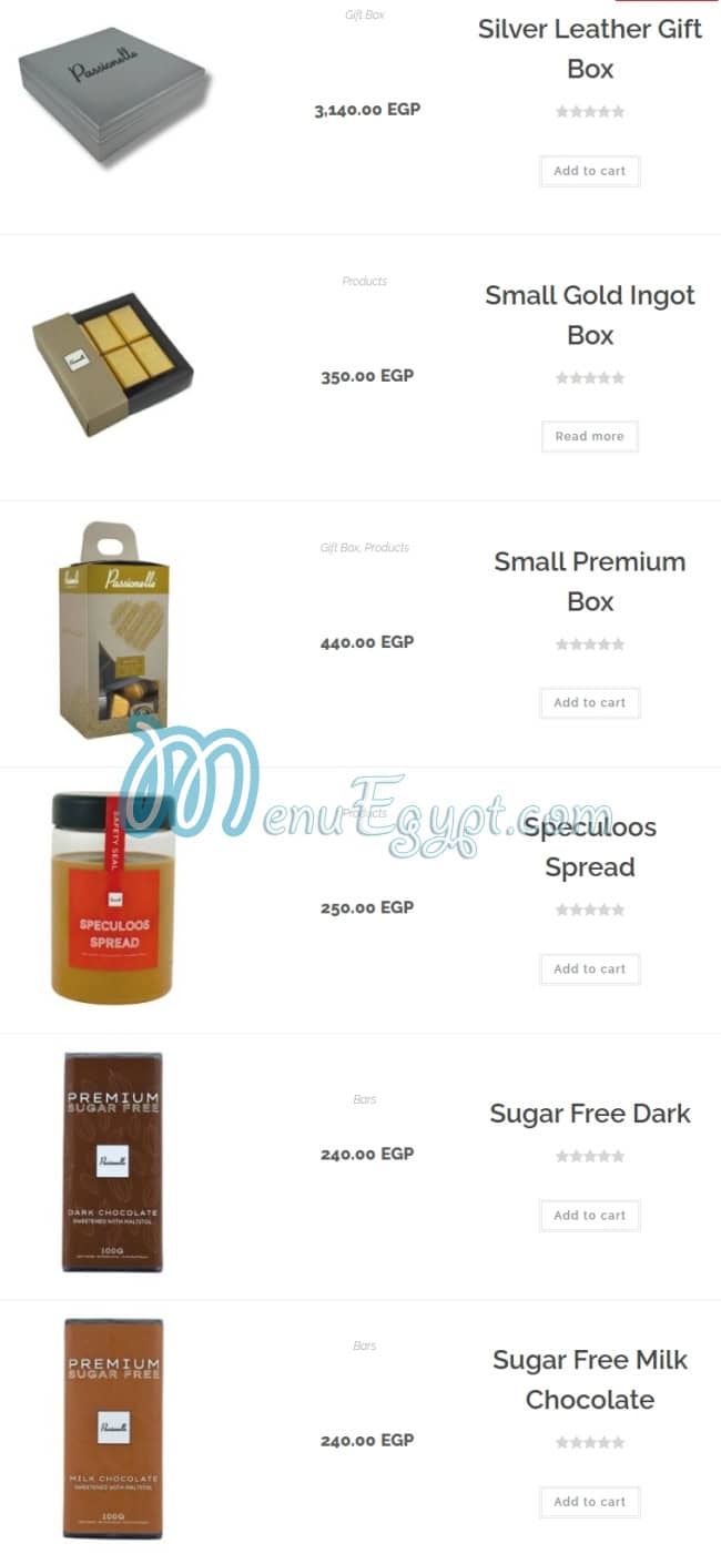 Passionelle menu Egypt 9