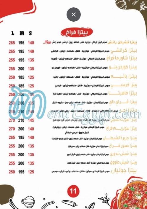 Patsha menu Egypt 4