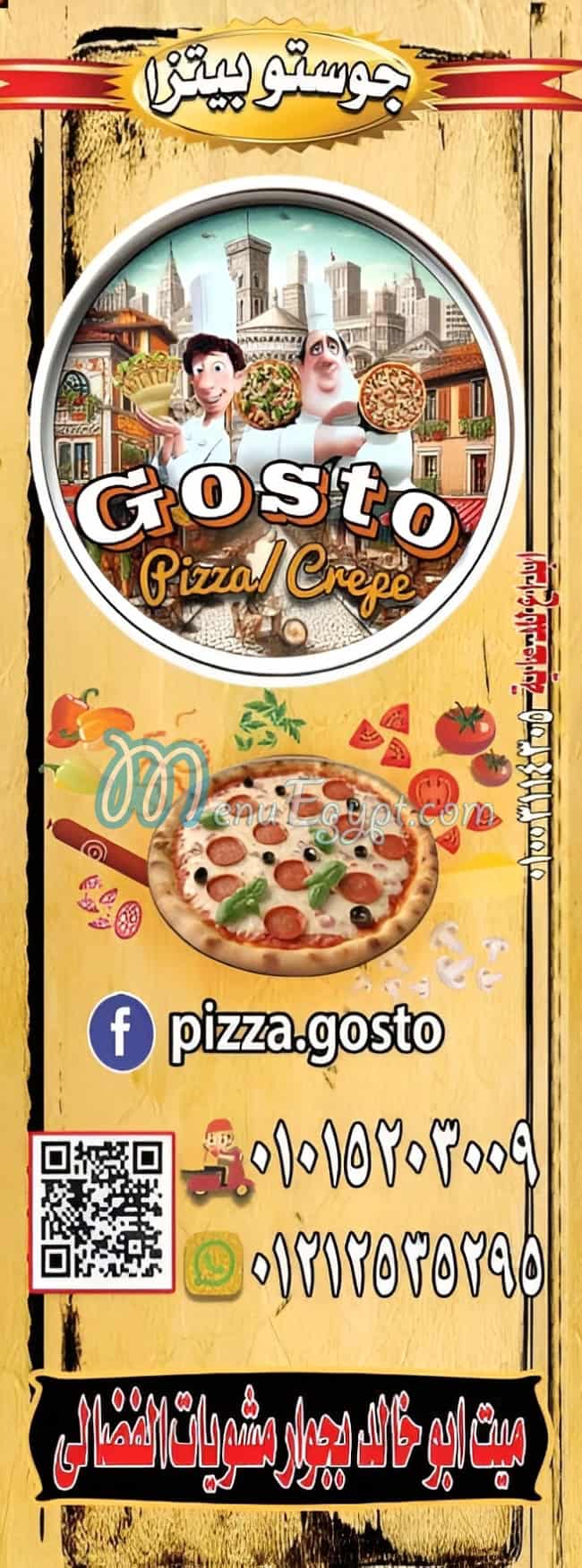Pizza gosto menu Egypt 2