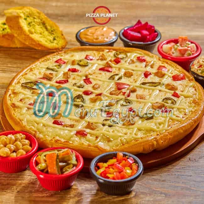 Pizza Planet delivery menu