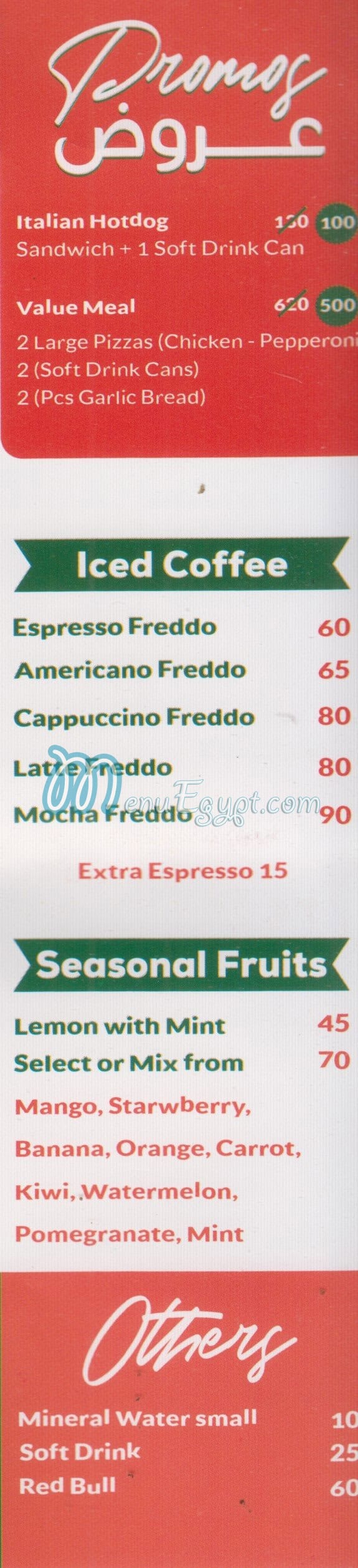 Pizzeria Candos menu prices