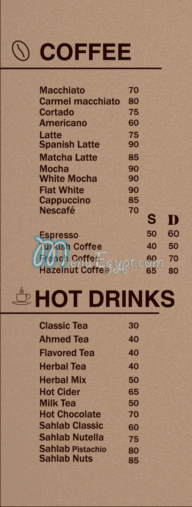 Plan B online menu
