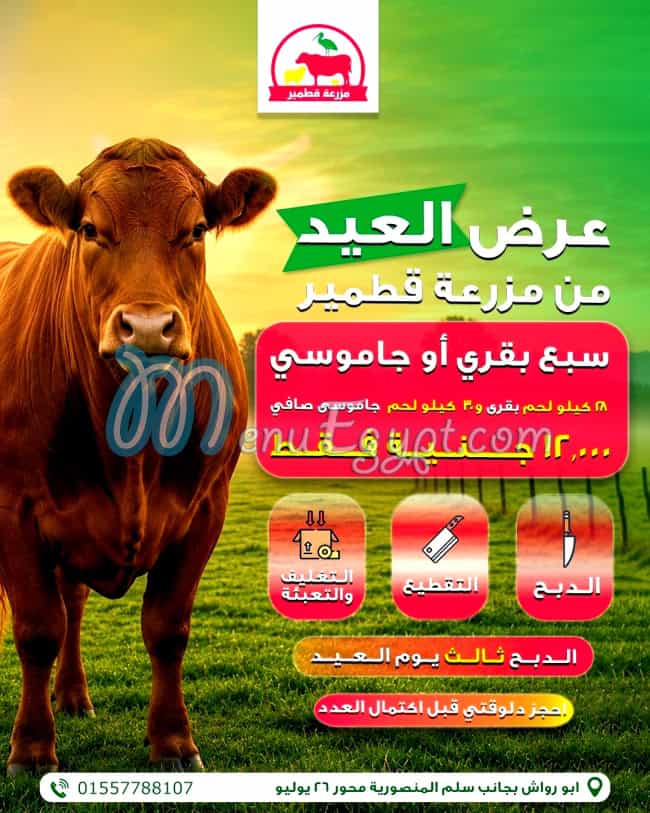 Qetmieer Farm menu Egypt