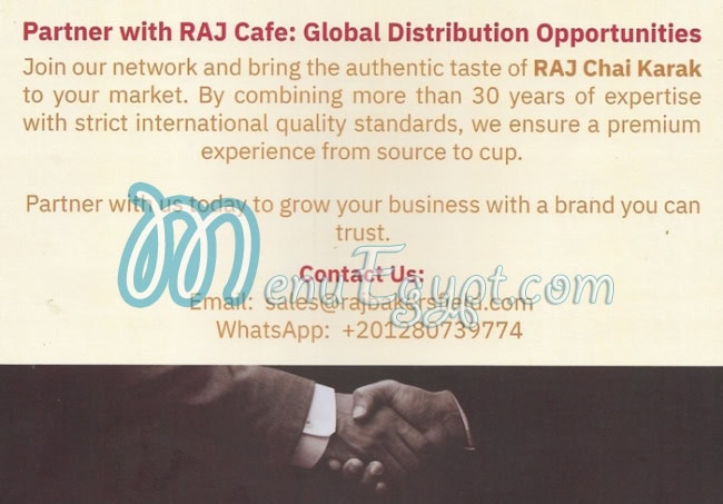Raj menu prices