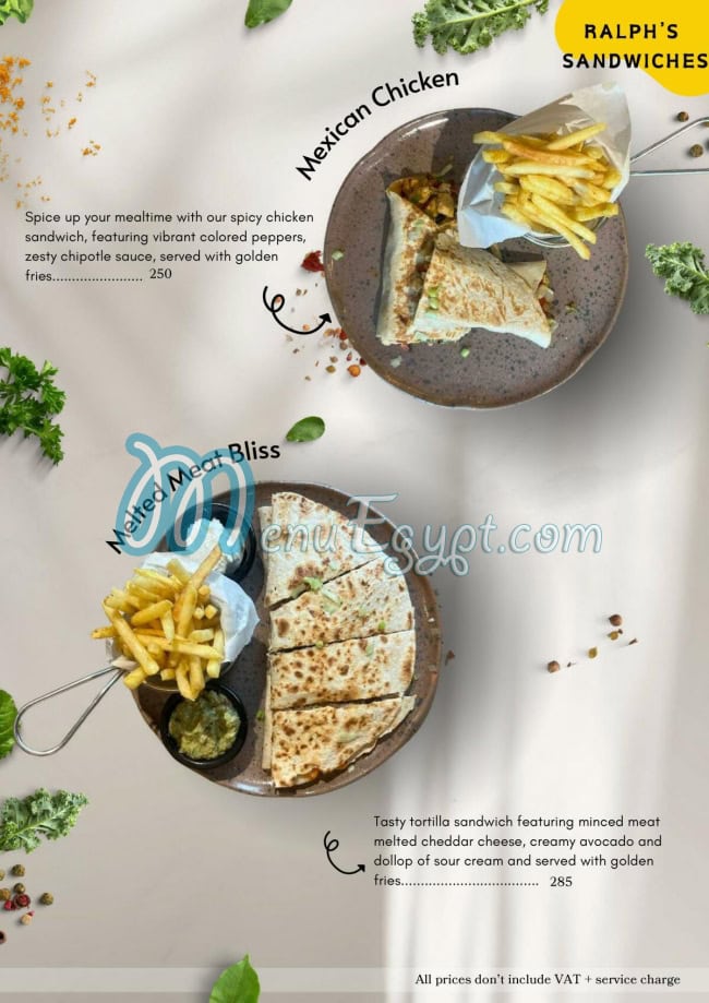 Ralphs German Bakery menu Egypt 1