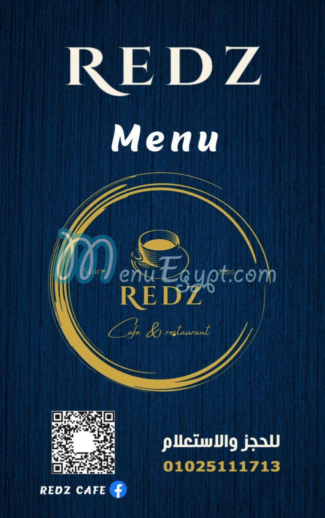 Redz Cafè menu