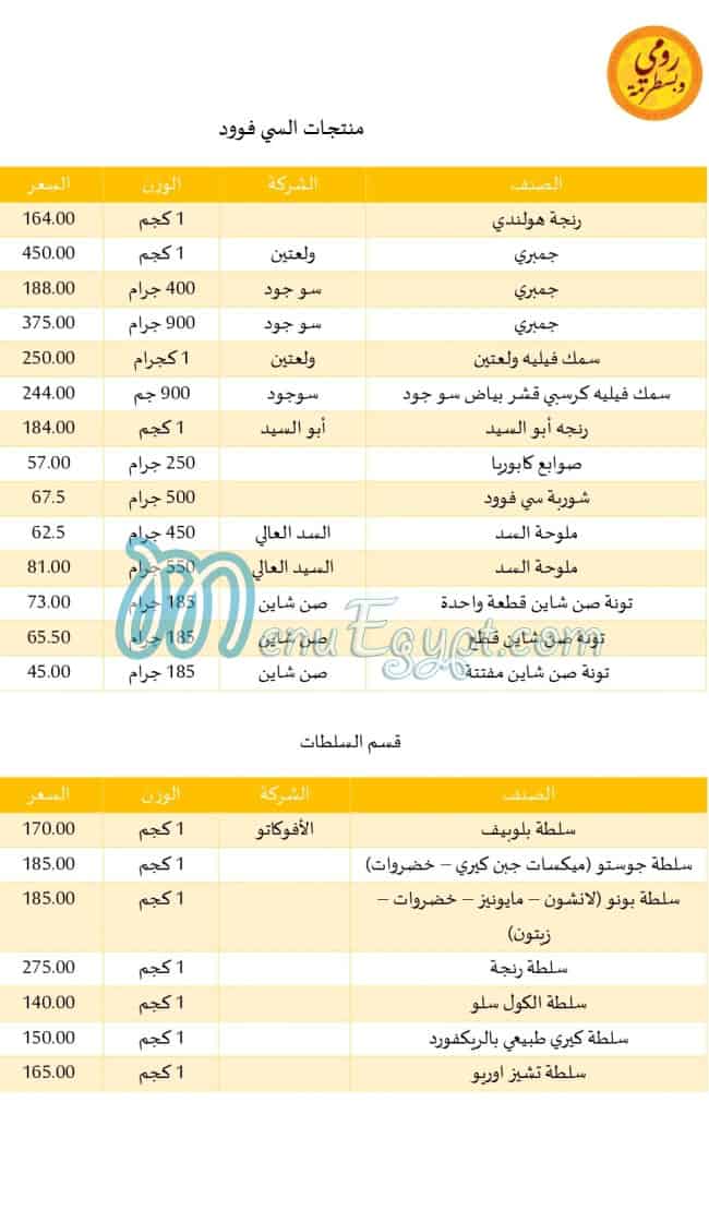 Romy w Basterma menu Egypt 2