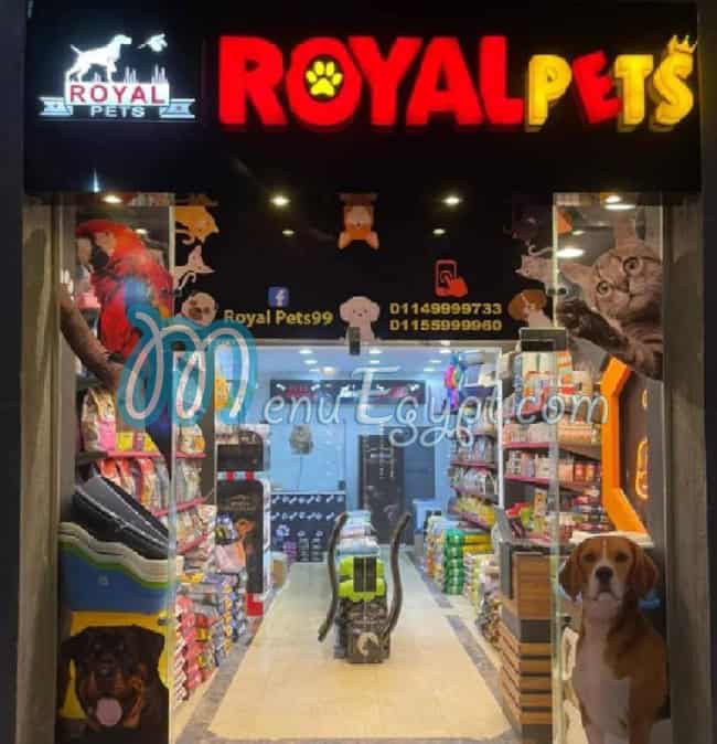 Royal Pets menu