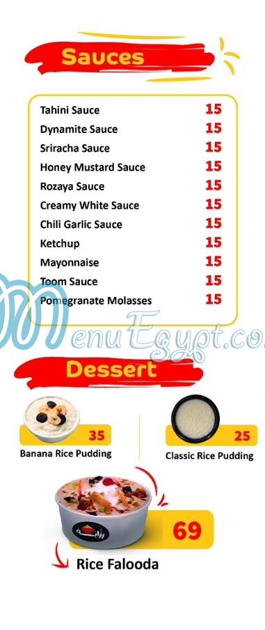 Rozaya menu Egypt