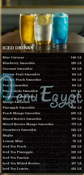 Süss menu Egypt 5