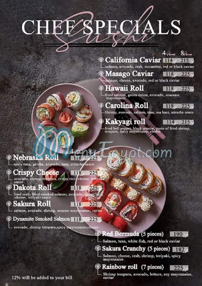 Sakura Sushi menu Egypt 12